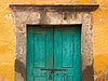 Green Door and Yellow Wall San Miguel de Allende, Mexico